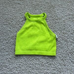 Aerie Lime Green Cropped Tank